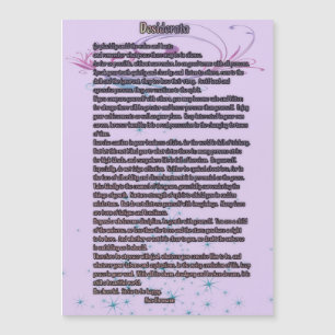 Desiderata 5x7 Magnet