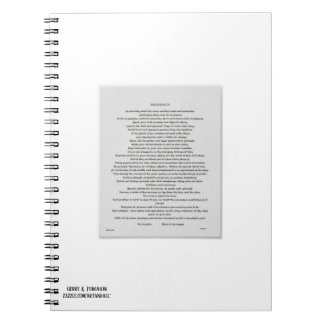DESIDERATA ANTECKNINGSBOK