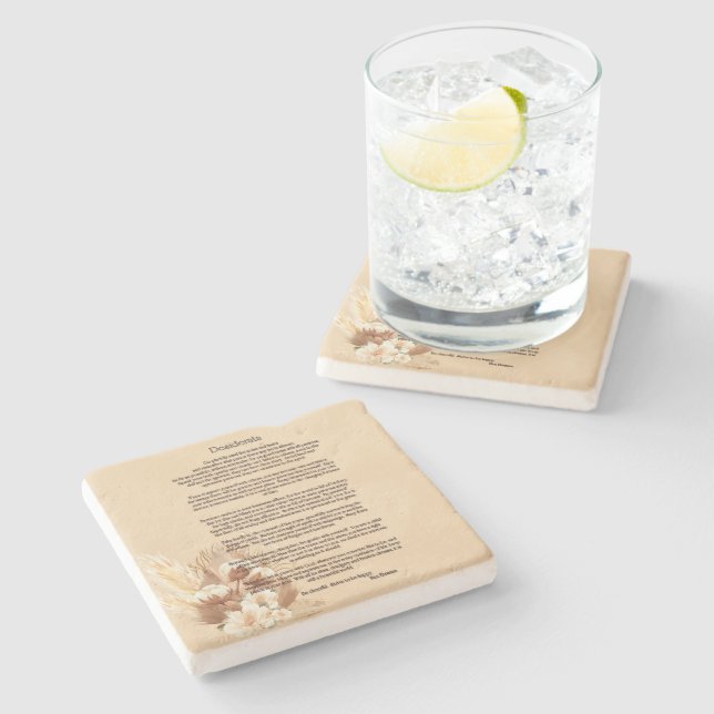 Desiderata av Max Ehrmann Stenunderlägg (Sidan)