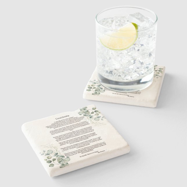 Desiderata av Max Ehrmann Stenunderlägg (Sidan)