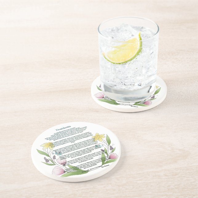 Desiderata av Max Ehrmann Underlägg (Sidan)