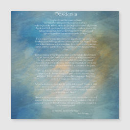 Desiderata Blue Background Magnet
