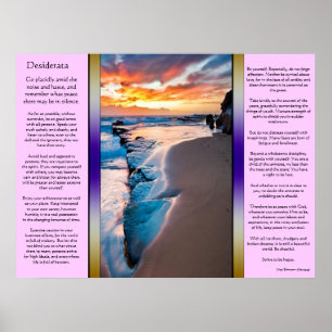 Desiderata Blue Ocean Poster