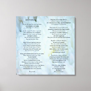 Desiderata Canvastryck