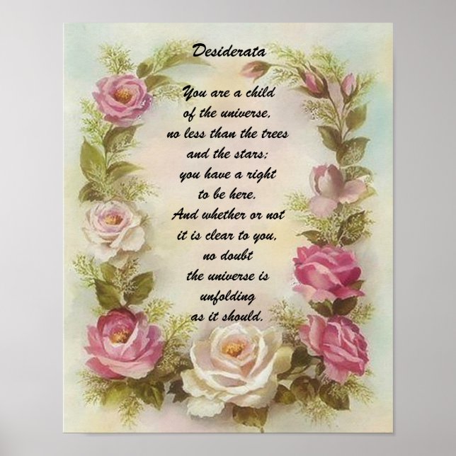 Desiderata Child of Universe Poster (Framsidan)