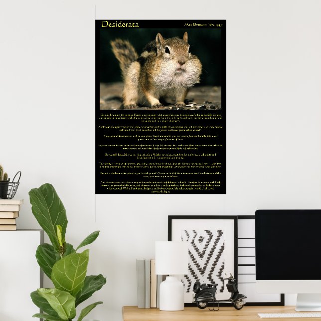 Desiderata Chipmunk Posters (Hemmakontoret)