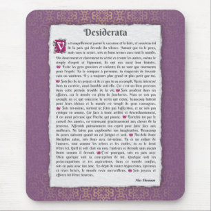 Desiderata - Choses désirées - poème Musmatta