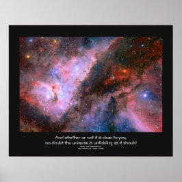 Desiderata Citat - Carina Nebula, Eta Carinae Poster