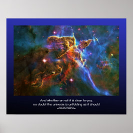 Desiderata Citat - Carina Nebula Gas Cloud Poster