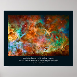 Desiderata Citat - Carina Nebula i Argo Navis Poster