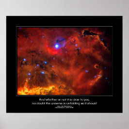 Desiderata Citat - Constellation Puppis Nebula Poster