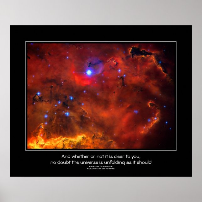 Desiderata Citat - Constellation Puppis Nebula Poster (Framsidan)