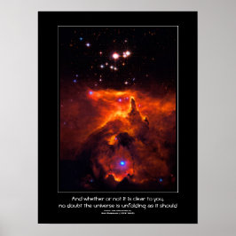 Desiderata-citat - Star Cluster Pismis 24 Poster