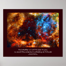 Desiderata Citat - Stars of the Tarantula Nebula Poster