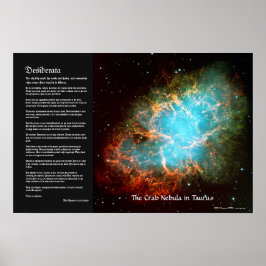 Desiderata - Crab Nebula i Taurus Poster
