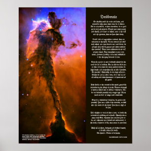 Desiderata - Creation-pelare i Eagle Nebula Poster