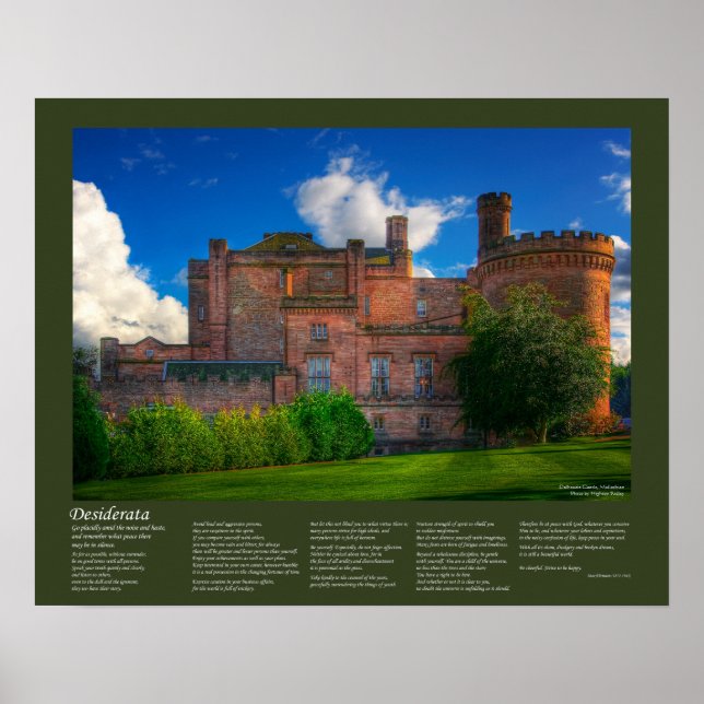 Desiderata - Dalhousie Castle Poster (Framsidan)