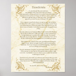 Desiderata Dikt från Max Ehrmann Poster