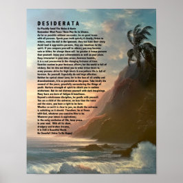 Desiderata Dikt från Max Ehrmann Tropical Design Poster