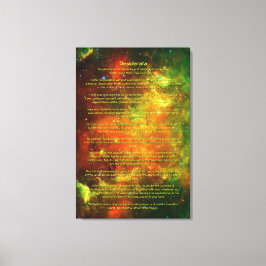 Desiderata Dikt - Nordamerika, Pelican Nebulae Canvastryck