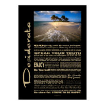 Desiderata Dikt Small Solitory Island