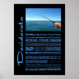 Desiderata Dikt som bedriver fiske Mitten i havet Poster