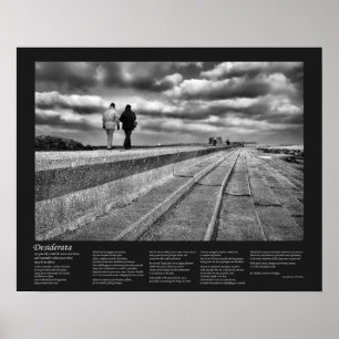 Desiderata Dikt, Winter Seaside Stroll, Fine Art Poster