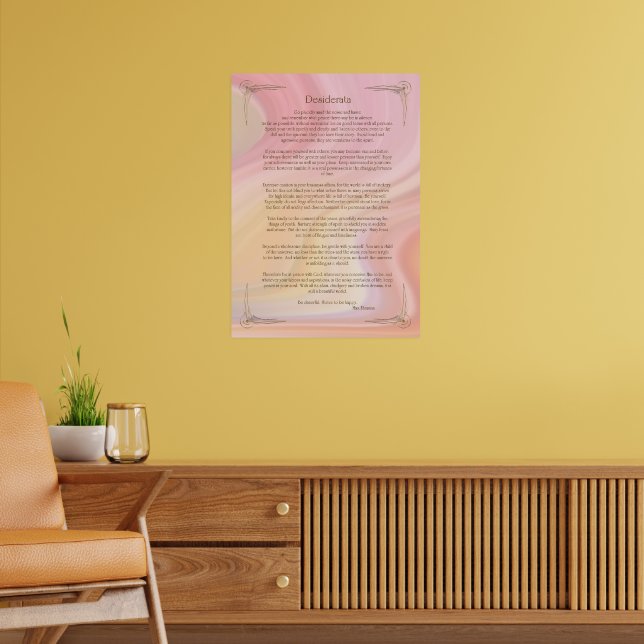 Desiderata-dikten av Max Ehrmann Affisch (Vardagsrum 2)