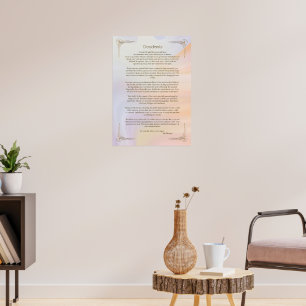Desiderata-dikten av Max Ehrmann Affisch