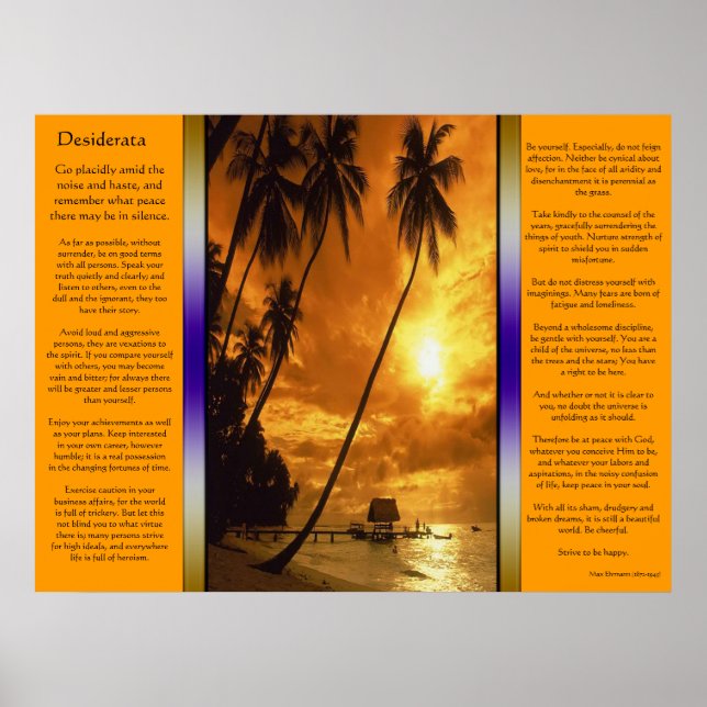 Desiderata Enchanting Island Oasis Poster (Framsidan)