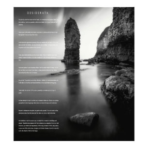 DESIDERATA England Kusten Fototryck