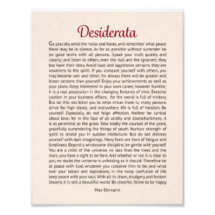 Desiderata Fototryck