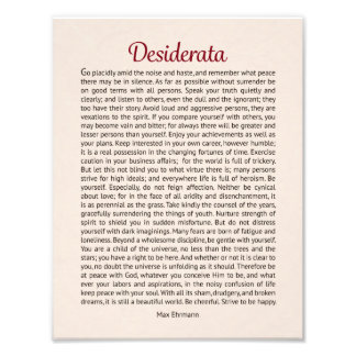 Desiderata Fototryck