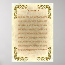 Desiderata från Max Ehrmann Poster