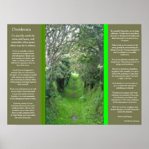 DESIDERATA GASVÄG Poster