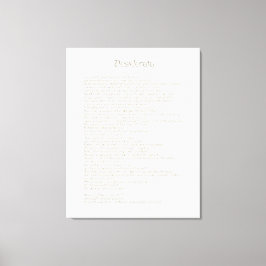 Desiderata Golden Abalone ArtbrushUI Typography Canvastryck