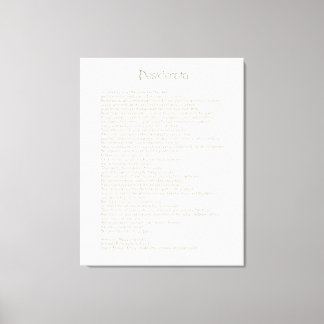 Desiderata Golden Abalone ArtbrushUI Typography Canvastryck