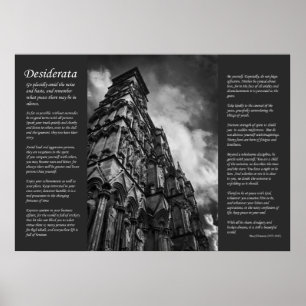 Desiderata - Gothic Royalty and Clergy Poster