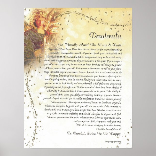DESIDERATA Guardian Angel Poster (Framsidan)