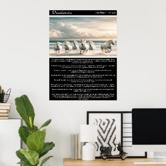 Desiderata: Hästar från Sunset Shore Poster