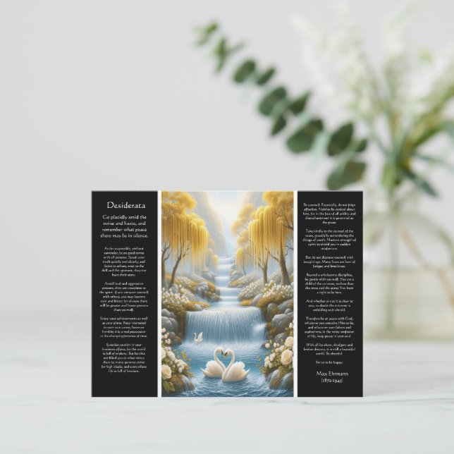 Desiderata Heart's Embrace, Valleys Grace Vykort (Stående Fram)