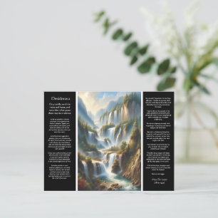 Desiderata Helig Vatten i Wisdom Vykort
