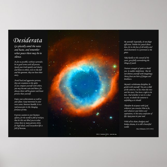 Desiderata - Helix Nebula, Öga Poster (Framsidan)