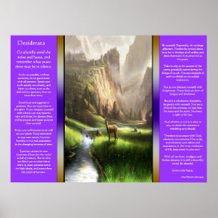 Desiderata Hjort Valley Poster