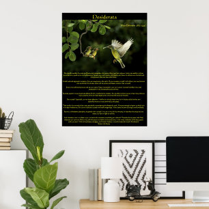 Desiderata Hummingbird Poster 3