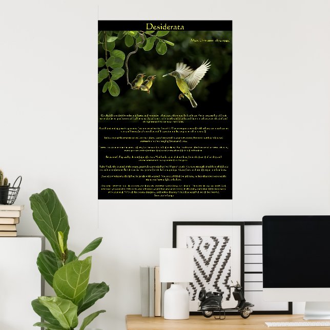 Desiderata Hummingbird Poster 3 (Hemmakontoret)
