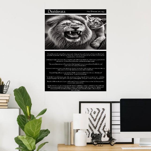 Desiderata: Kins ekoes Poster (Hemmakontoret)