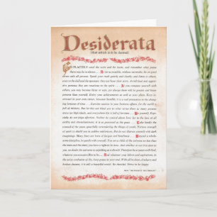 DESIDERATA-kort Helgkort