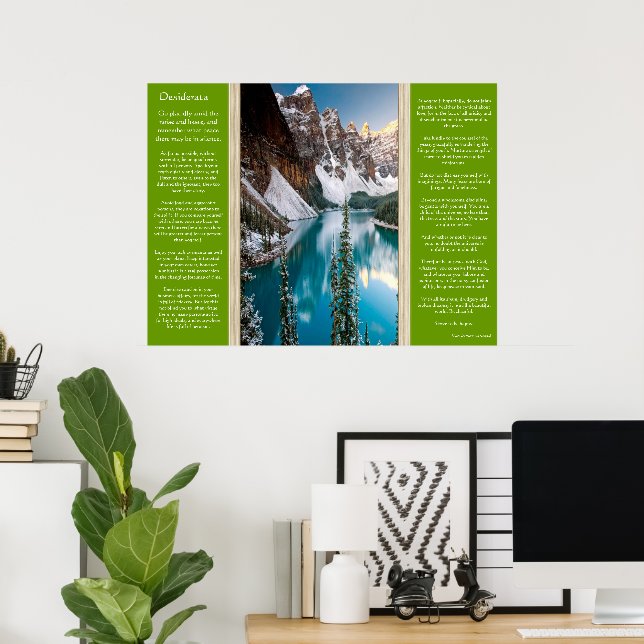 Desiderata Majestic Mountain View Poster (Hemmakontoret)