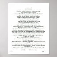 DESIDERATA MAX EHRMANN POSTER